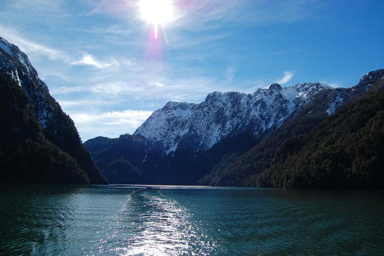 Navegando por los lagos andinos