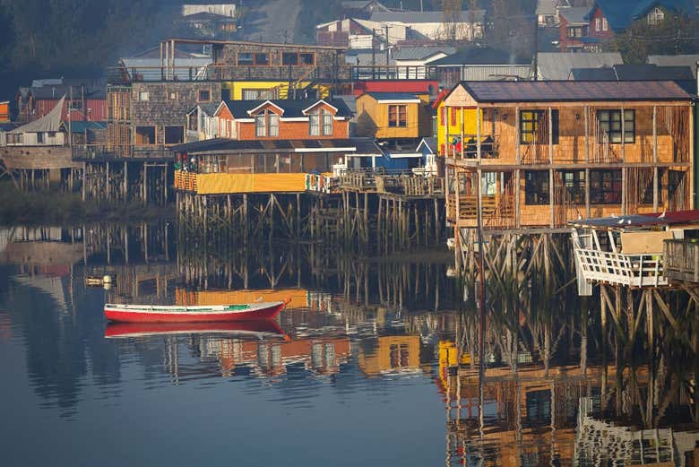 Palafitos en Castro, isla de Chiloé