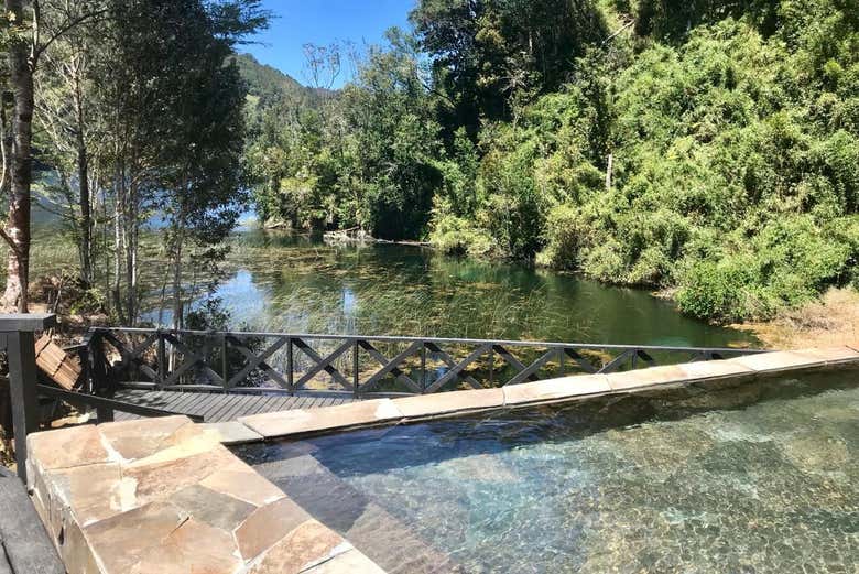 Una de las piscinas de las Termas del Sol
