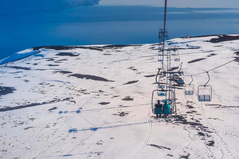 Telesilla del volcán Osorno