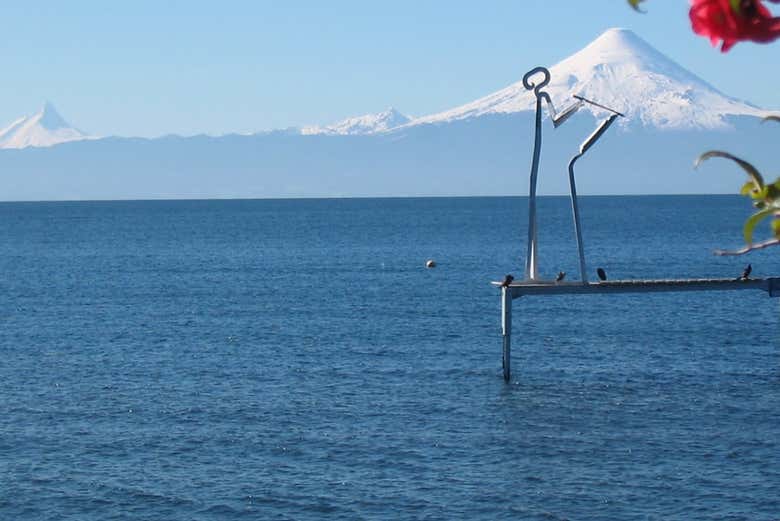Vista del volcán Osorno desde Frutillar