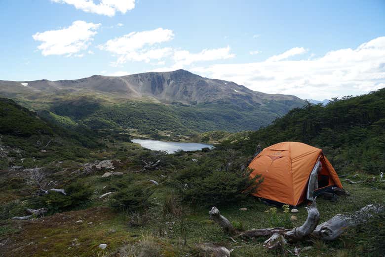 Camping on Navarino Island