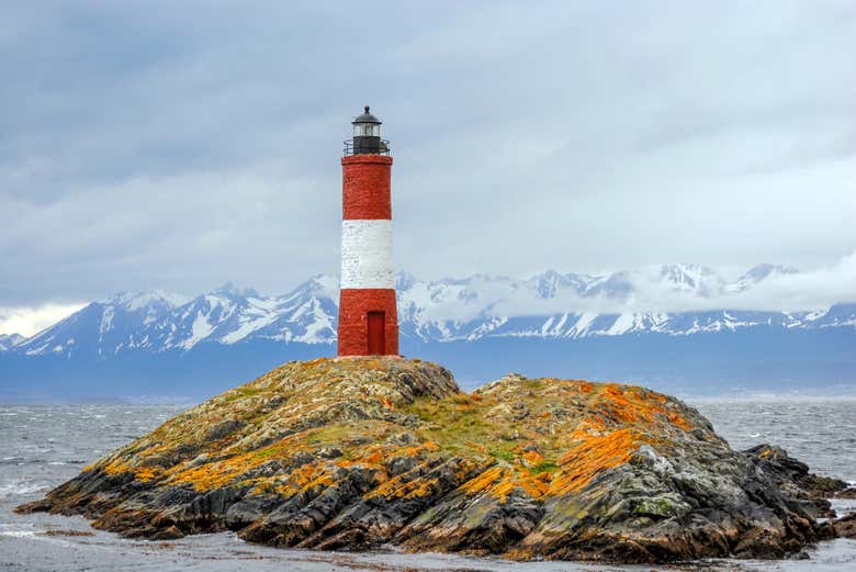 El Faro de Les Eclaireurs en el Canal Beagle