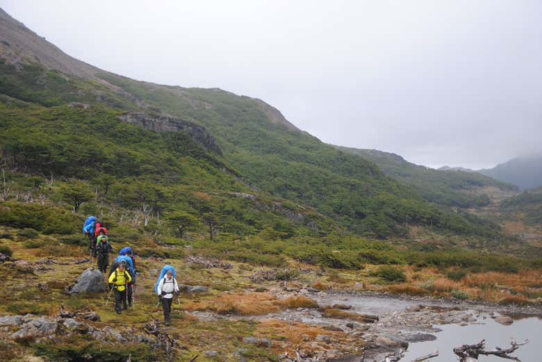 Exploring inland Navarino Island