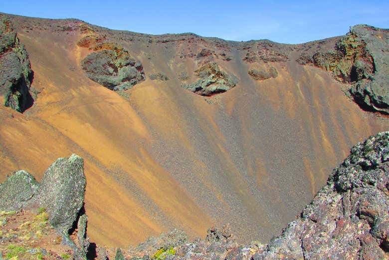 Cráter del volcán