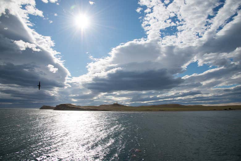 Vistas de la isla Magdalena desde el ferry
