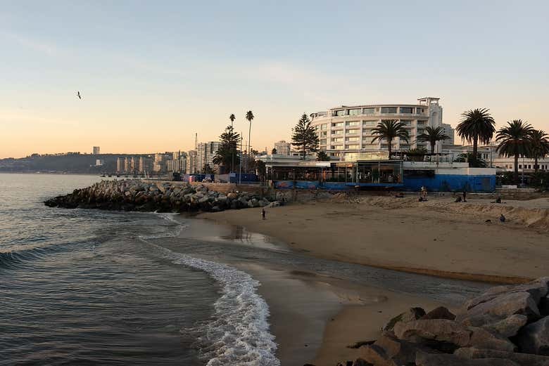 Pôr do sol em Viña del Mar