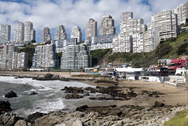 Playa Cochoa, entre Reñaca y Concón