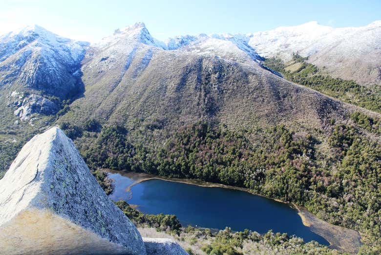 Laguna di El Valiente, nella regione di Ñuble in Cile