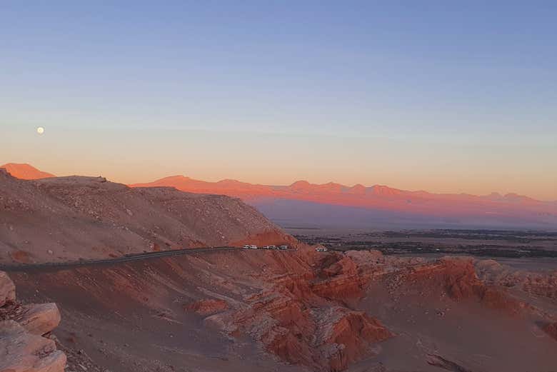 Taking in the vastness of the desert