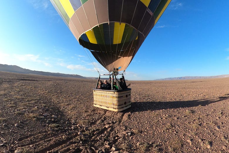 Despegando en globo desde San Pedro de Atacama