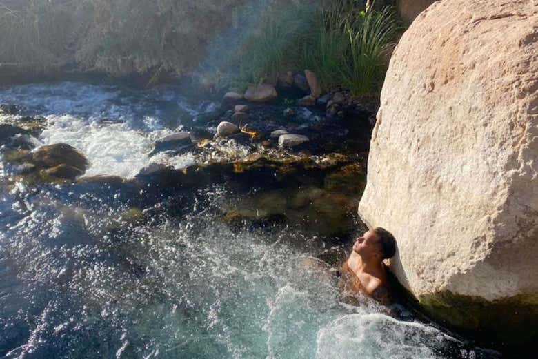 Take a well-deserved dip in the Vilama River
