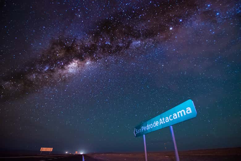Caminho ao deserto de Atacama
