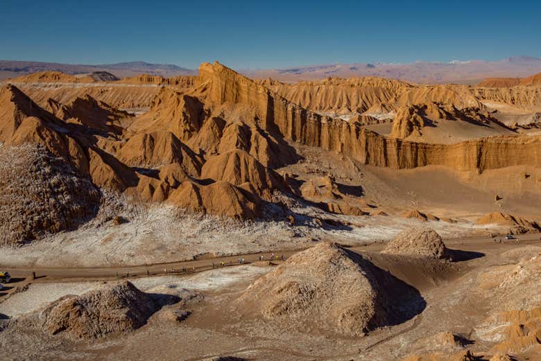 Paisajes del Valle de la Luna, en el desierto de Atacama
