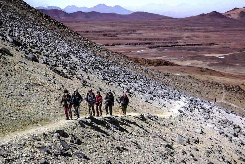 Climbing to the top of Cerro Toco