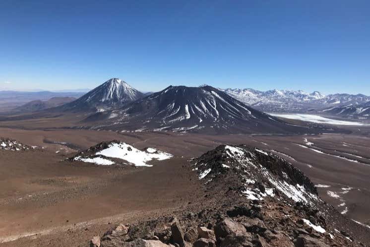 The imposing Andean mountains