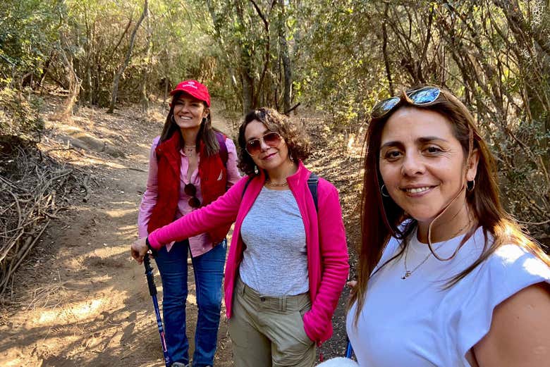 Disfrutando de la ruta de senderismo