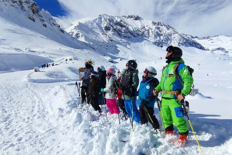 Se você quiser, poderá fazer uma aula de esqui