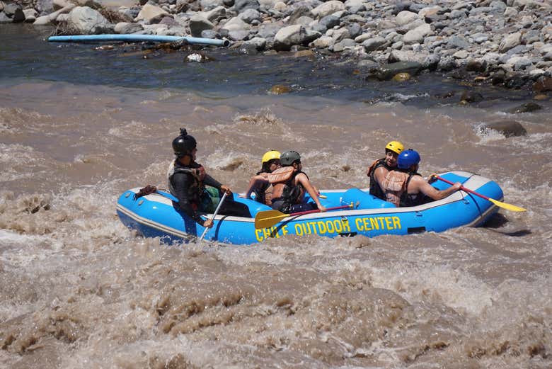 Rafting en el río Maipo