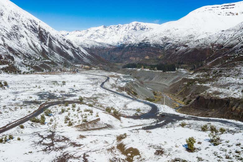 Você ficará impressionado com as paisagens nevadas do Chile!