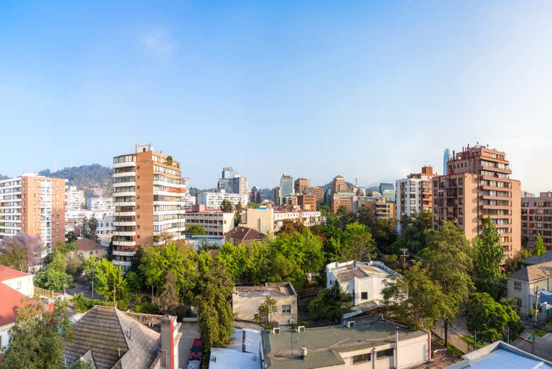 Bairro de Providencia, no nordeste de Santiago