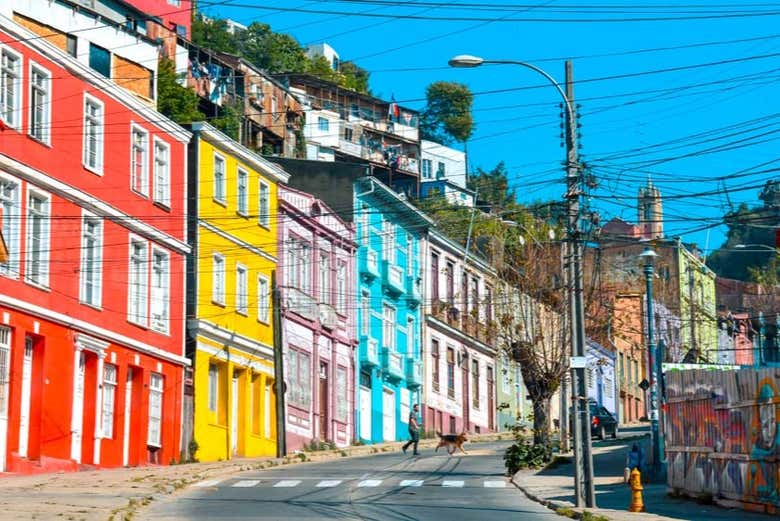 Casas tradicionais em Valparaíso