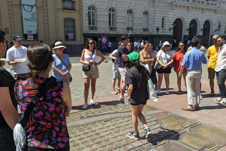 Recorriendo el centro histórico de Santiago