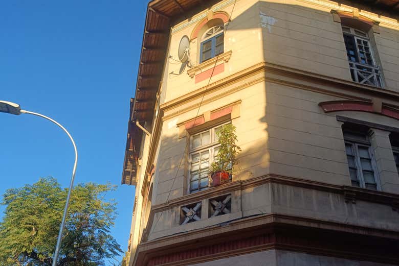 Edificio del barrio Yungay