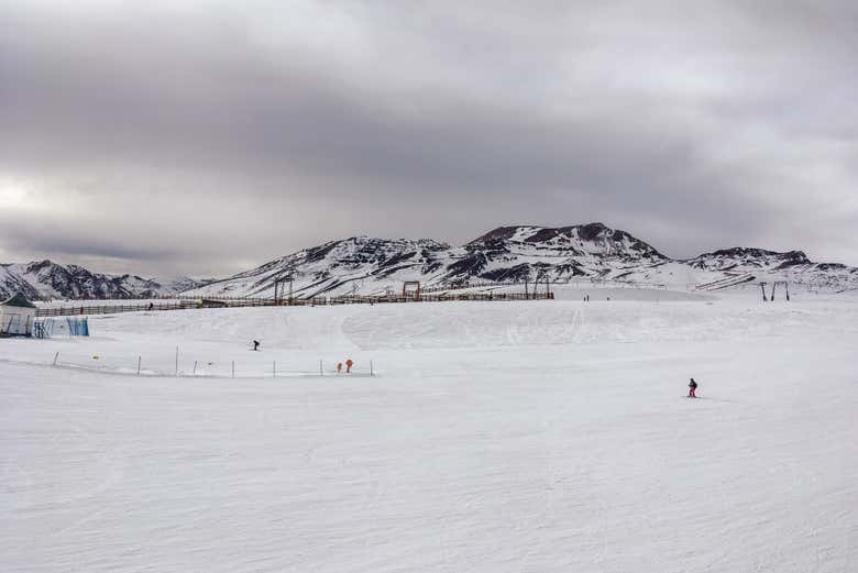 Desfrutando do centro de esqui El Colorado