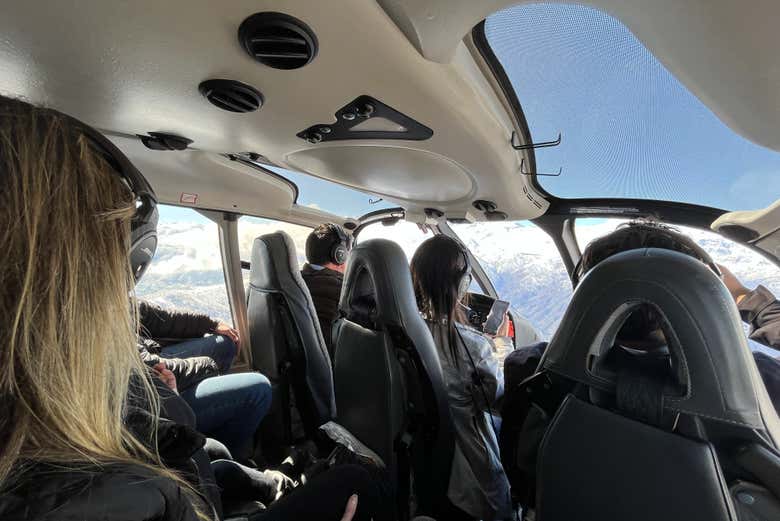Interior del helicóptero