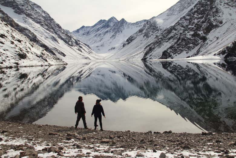 Efecto espejo en la Laguna del Inca