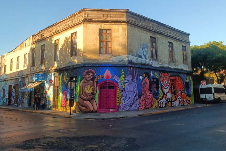 Mural del barrio Yungay