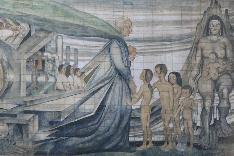 Mural of Gabriela Mistral