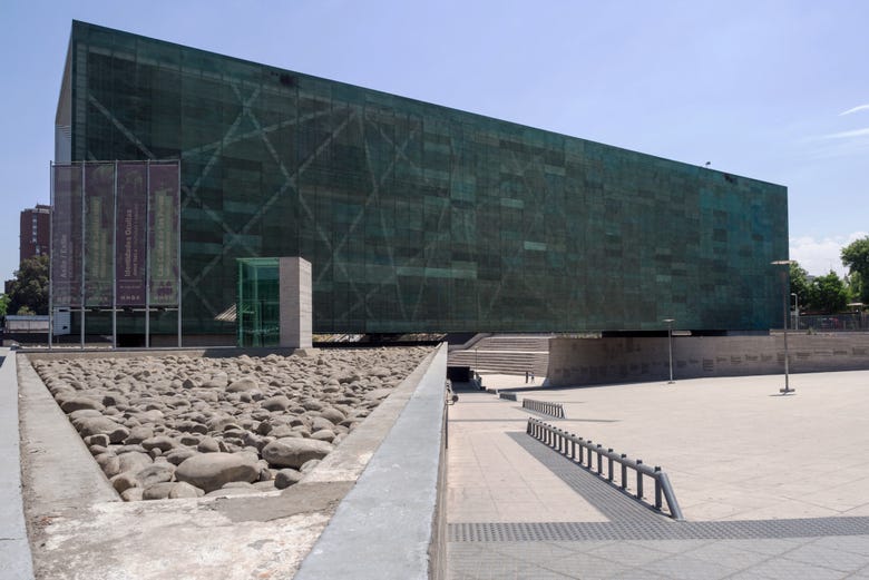 The exterior of the Museum of Memory in Santiago