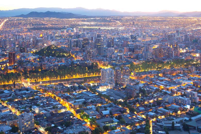 Panorama of Bellavista at sunset