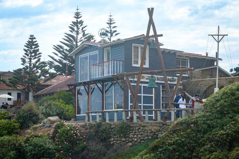 Vista de la casa de Pablo Neruda