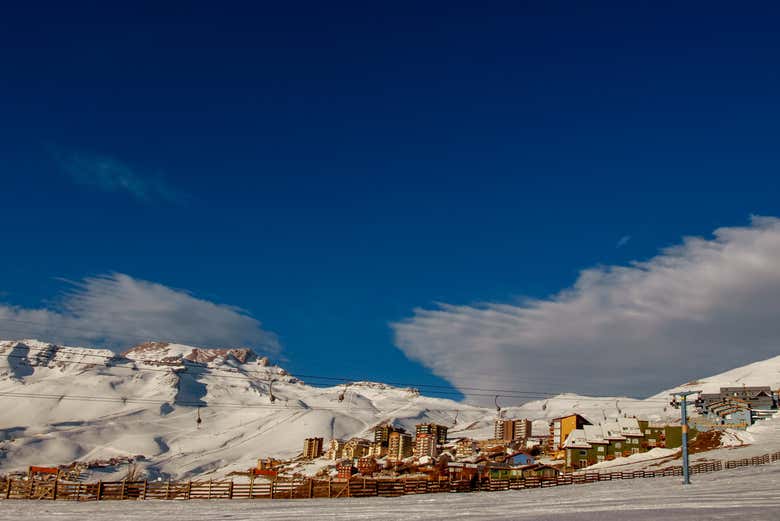 Panorâmica do centro de esqui El Colorado