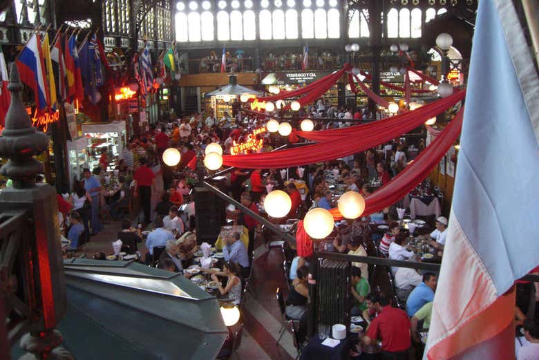 Desfrutando dos mercados de Santiago