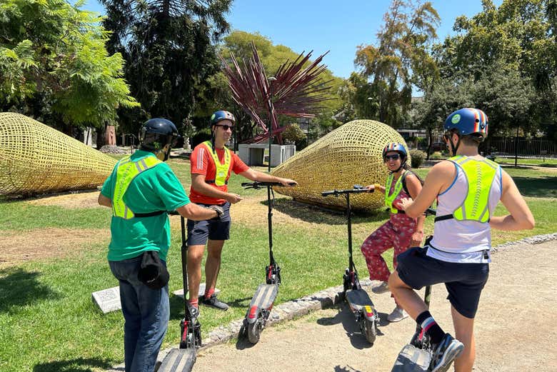 L'une des étapes de la balade en trottinette électrique