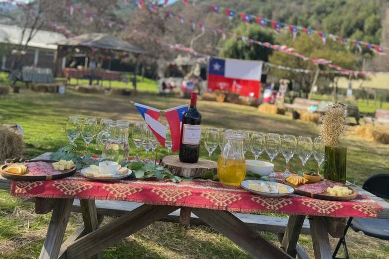 Disfrutaréis de una comida tipo pícnic en pleno campo