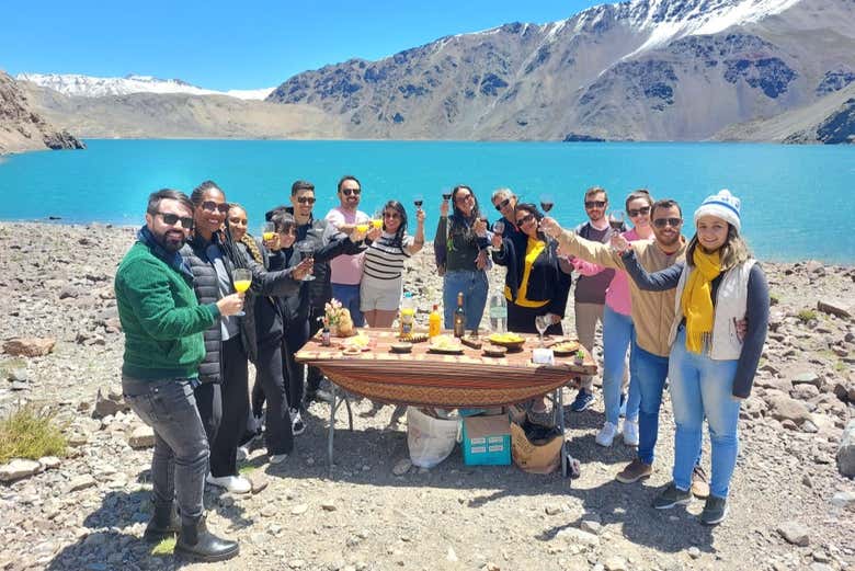 Desfrutando do piquenique