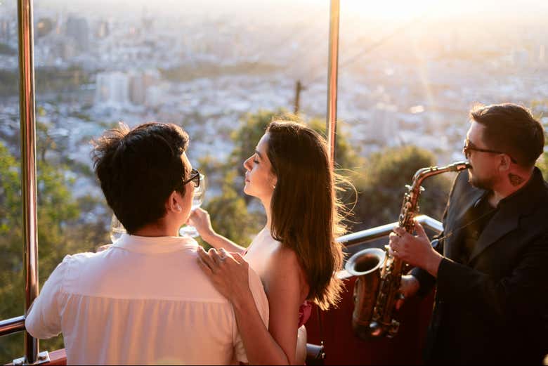Atardecer en el Cerro San Cristóbal
