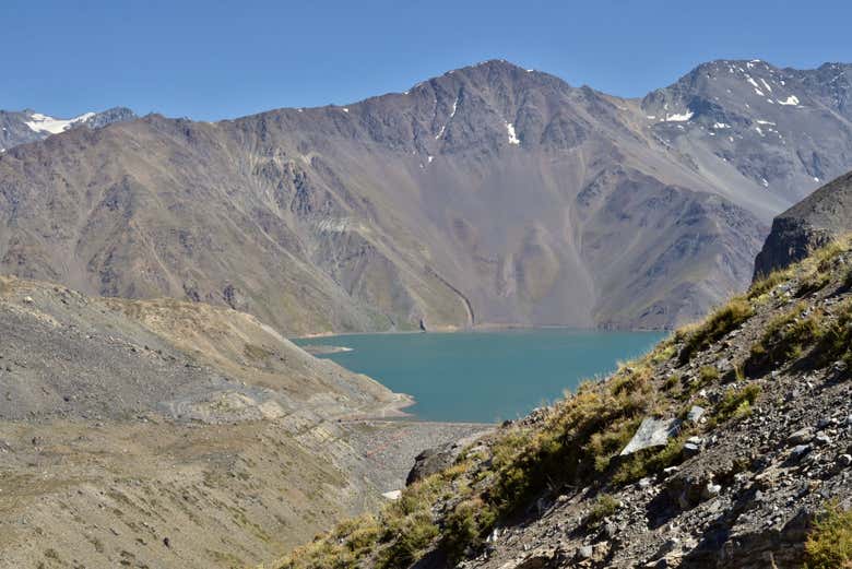 Disfrutando las vistas del valle desde el mirador Valle el Yeso