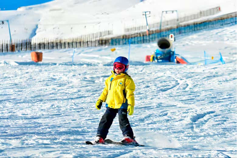 Las pistas para principiantes permiten aprender a esquiar