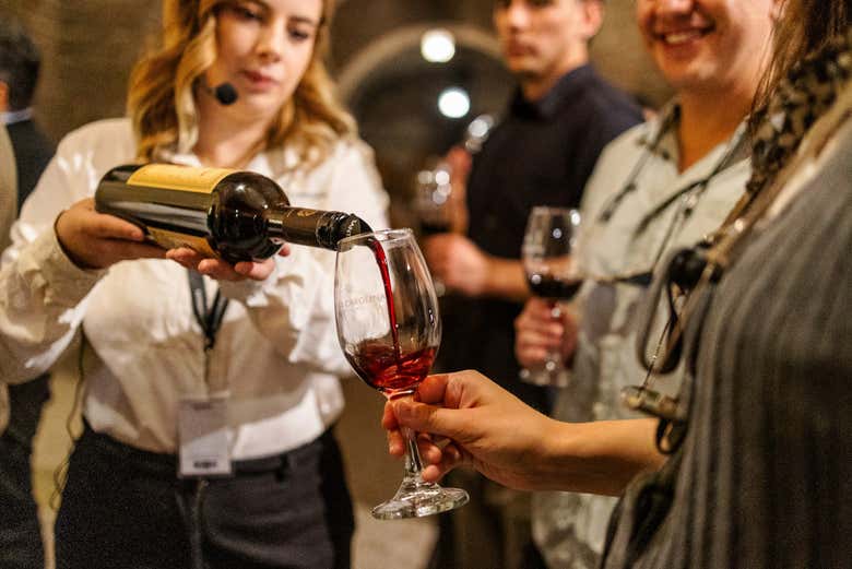 Disfrutando de una deliciosa cata de vino