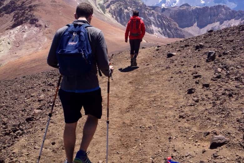 Trekking through the landscapes around La Parva