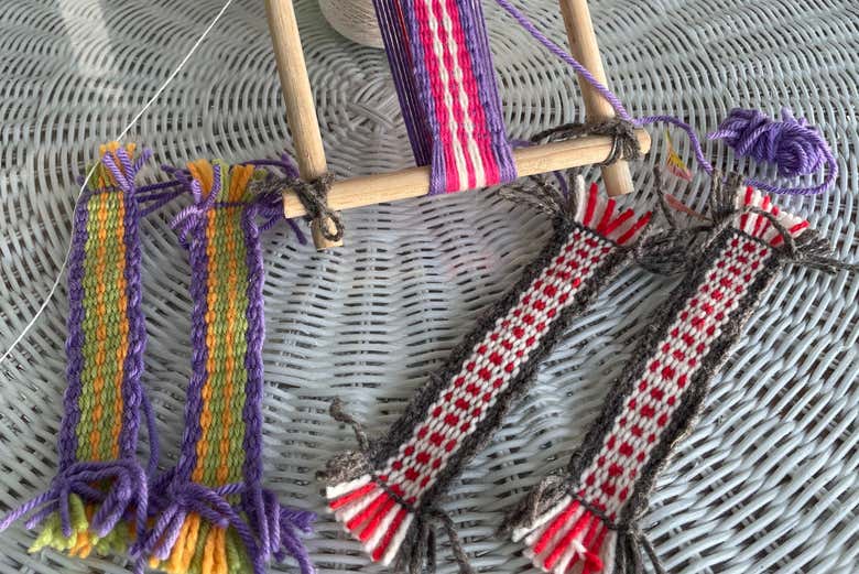 Tecidos de várias cores