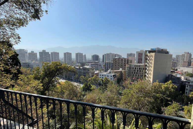 Teremos vistas incríveis de Santiago
