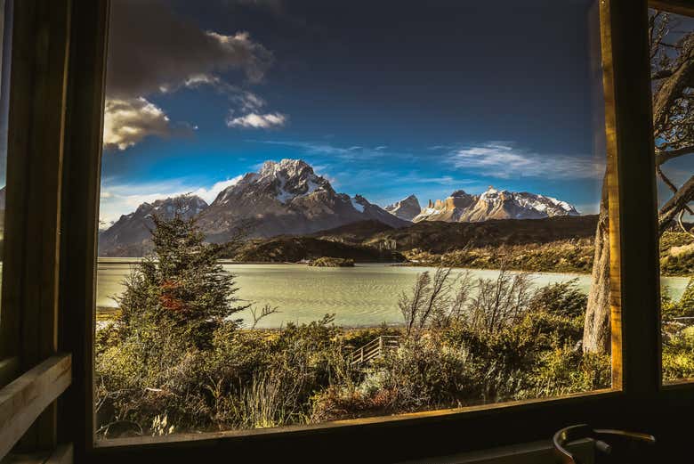 Paisajes naturales del lago Grey