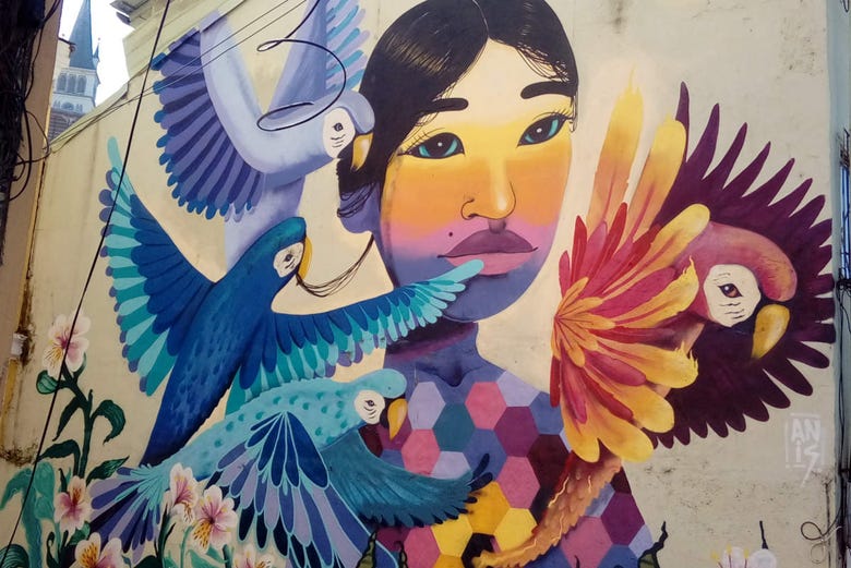 Street art in Valparaiso